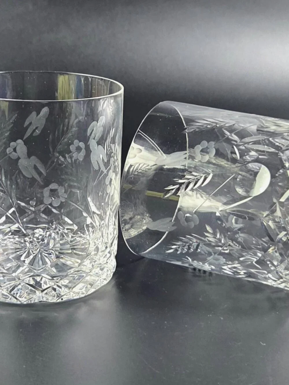Vintage Rogaska Gallia - Double Old Fashioned Glasses - Set of 2 - Discontinued